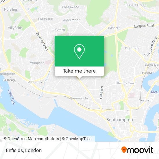 Enfields map