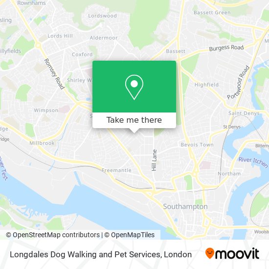 Longdales Dog Walking and Pet Services map