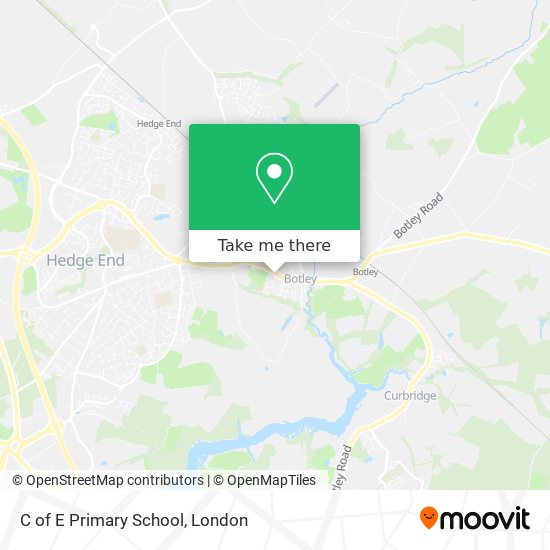 C of E Primary School map