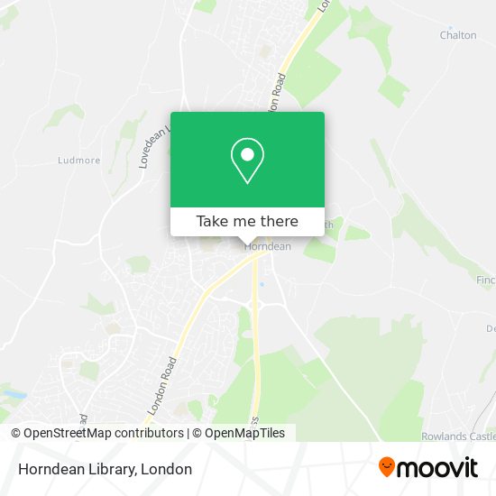 Horndean Library map
