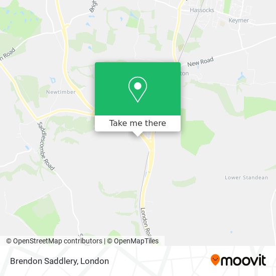 Brendon Saddlery map