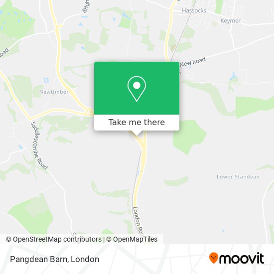 Pangdean Barn map