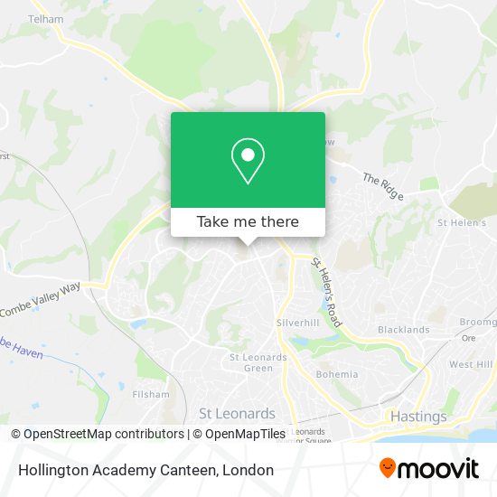 Hollington Academy Canteen map
