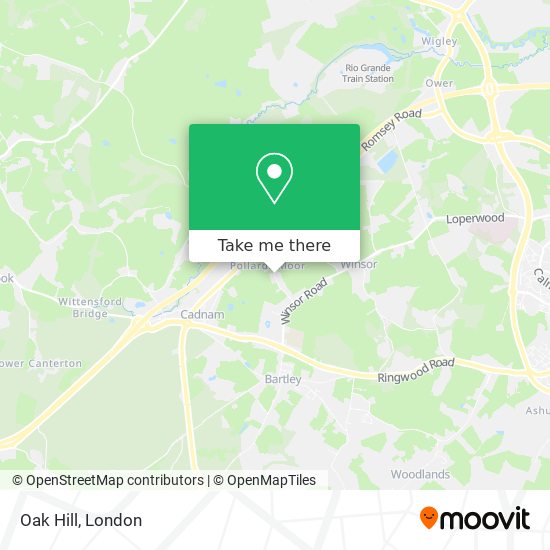 Oak Hill map