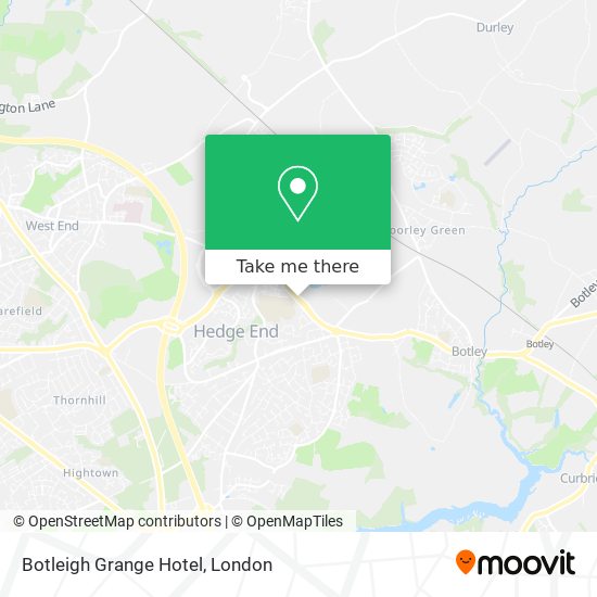 Botleigh Grange Hotel map