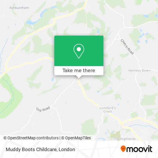 Muddy Boots Childcare map