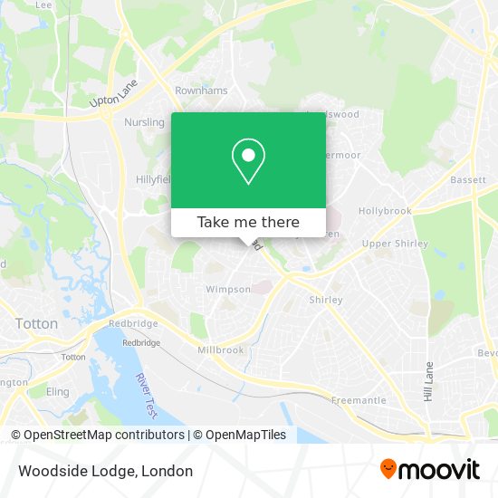 Woodside Lodge map