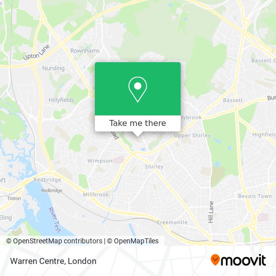 Warren Centre map