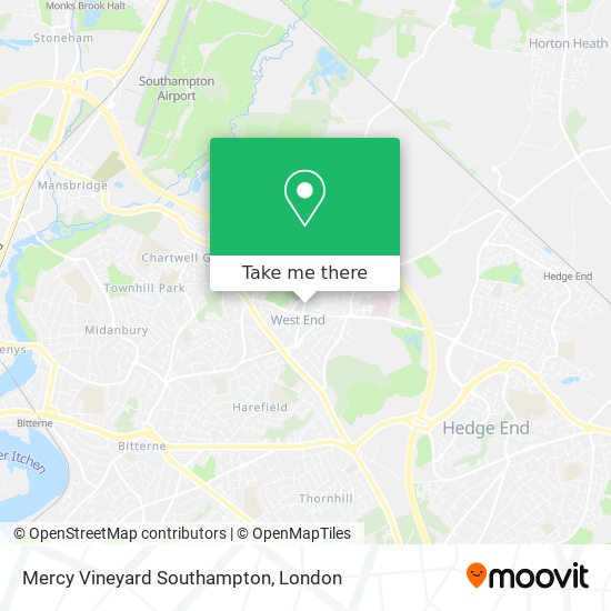 Mercy Vineyard Southampton map