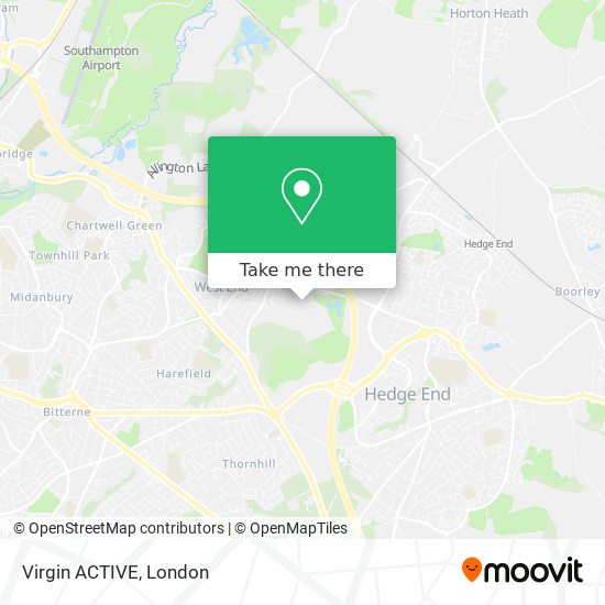 Virgin ACTIVE map