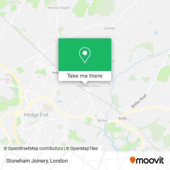 Stoneham Joinery map