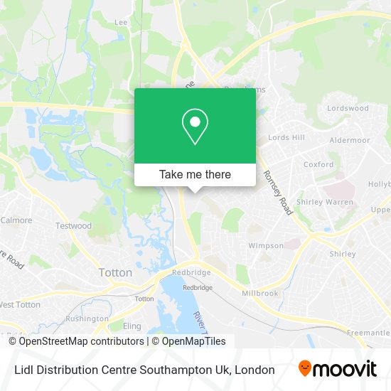 How to get to Lidl Distribution Centre Southampton Uk in London by