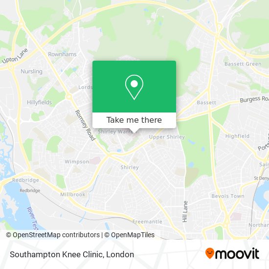 Southampton Knee Clinic map