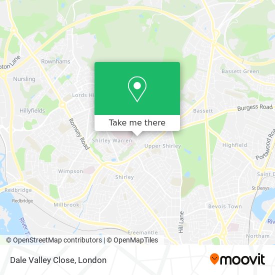 Dale Valley Close map