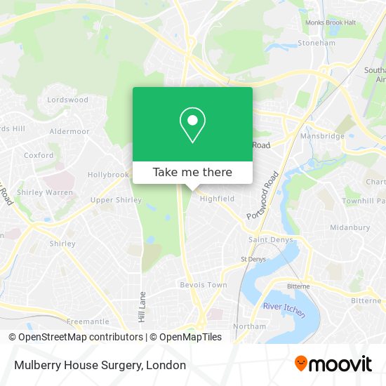 Mulberry House Surgery map