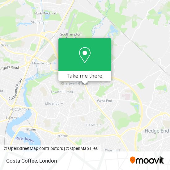 Costa Coffee map