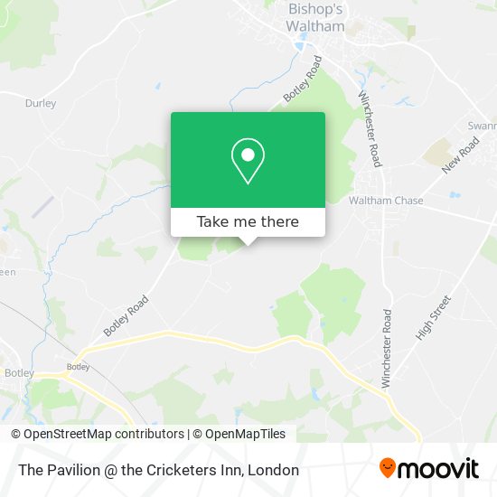 The Pavilion @ the Cricketers Inn map