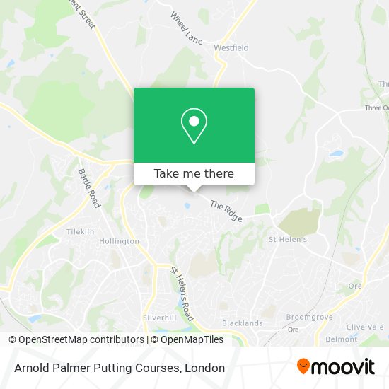 Arnold Palmer Putting Courses map