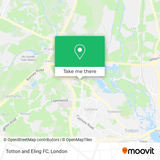 Totton and Eling FC map