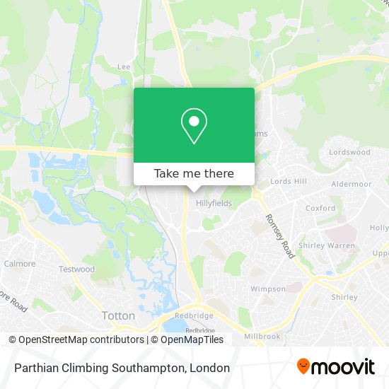 Parthian Climbing Southampton map