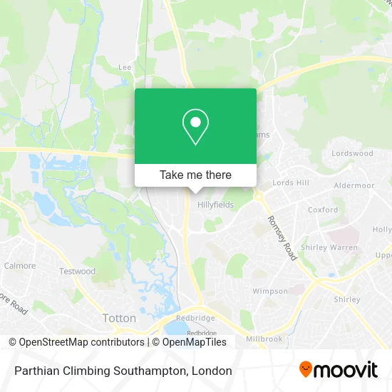 Parthian Climbing Southampton map