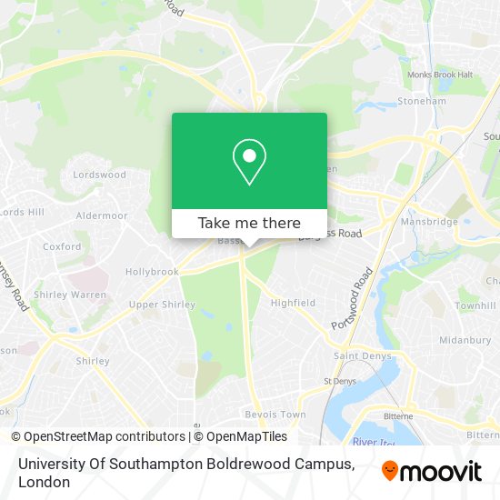 University Of Southampton Boldrewood Campus map