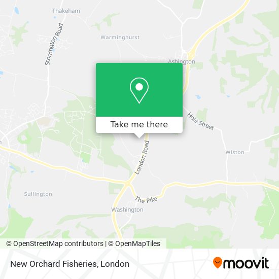 New Orchard Fisheries map