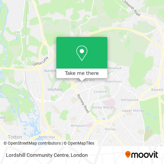 Lordshill Community Centre map