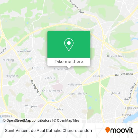 Saint Vincent de Paul Catholic Church map