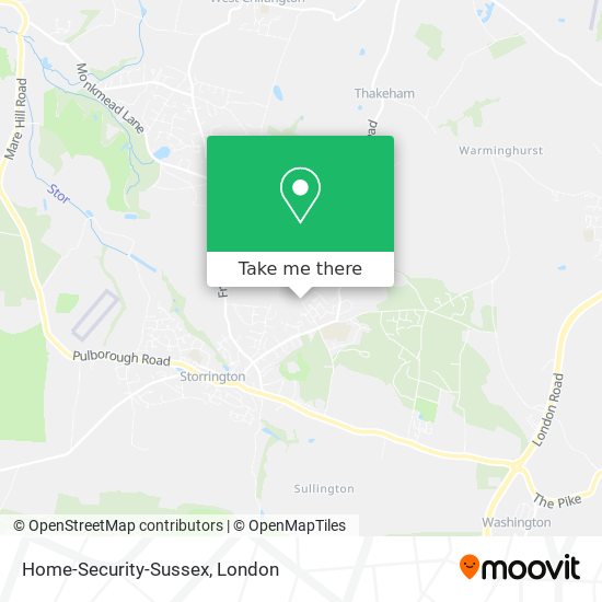 Home-Security-Sussex map