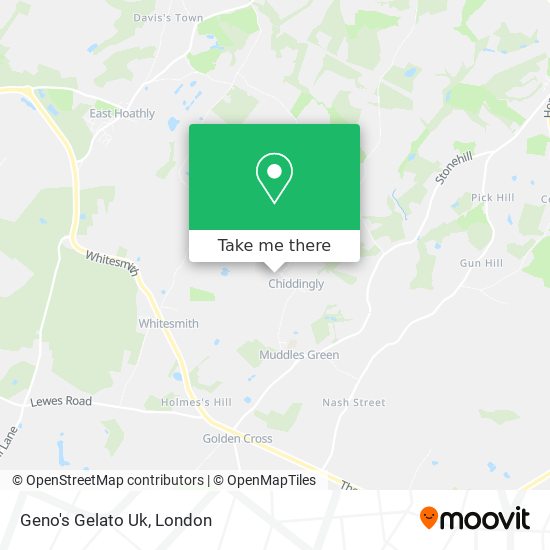 Geno's Gelato Uk map