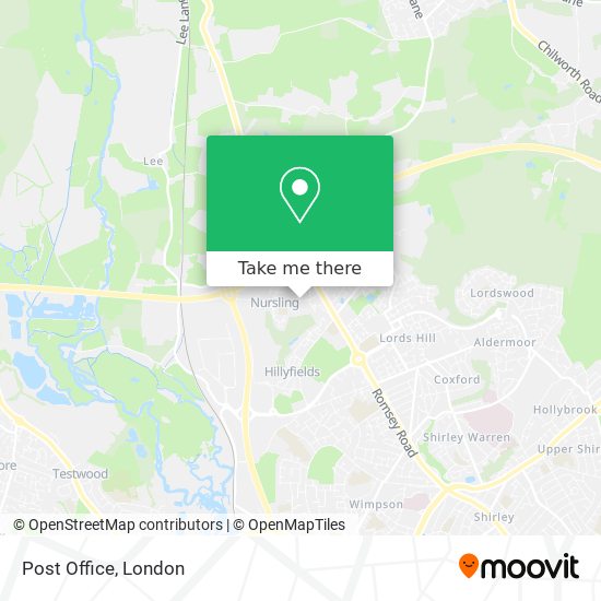 Post Office map