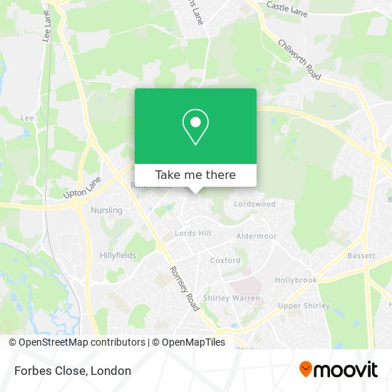 Forbes Close map