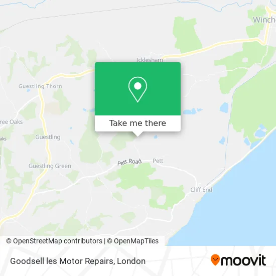 Goodsell les Motor Repairs map