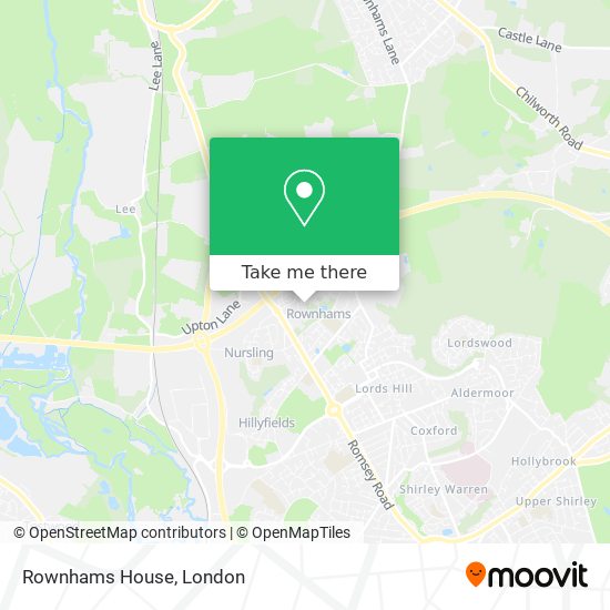 Rownhams House map