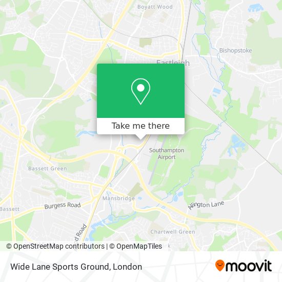 Wide Lane Sports Ground map