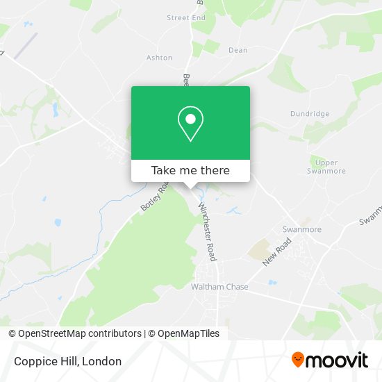 Coppice Hill map