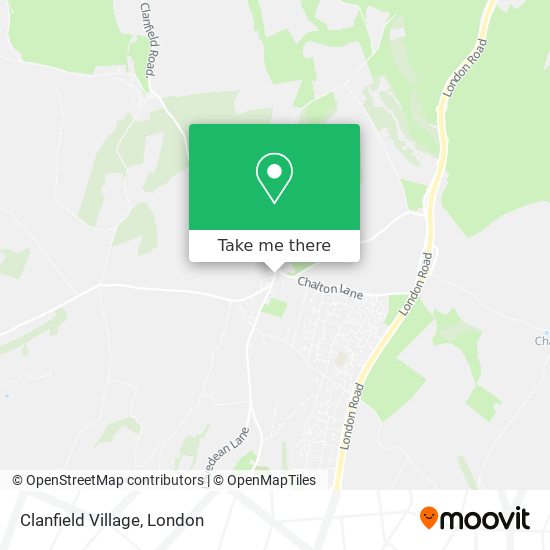 Clanfield Village map