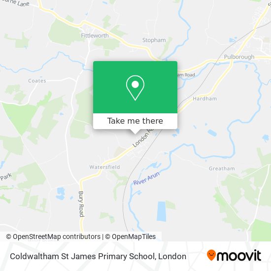 Coldwaltham St James Primary School map