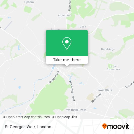 St Georges Walk map