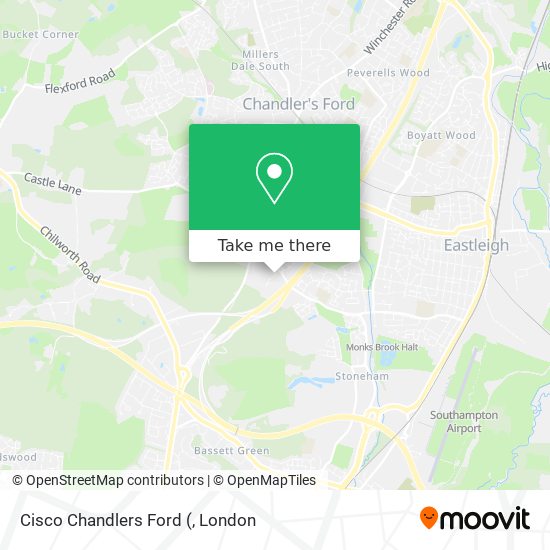 Cisco Chandlers Ford map