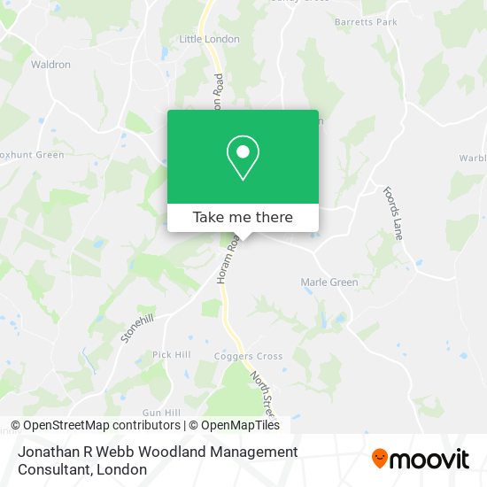 Jonathan R Webb Woodland Management Consultant map