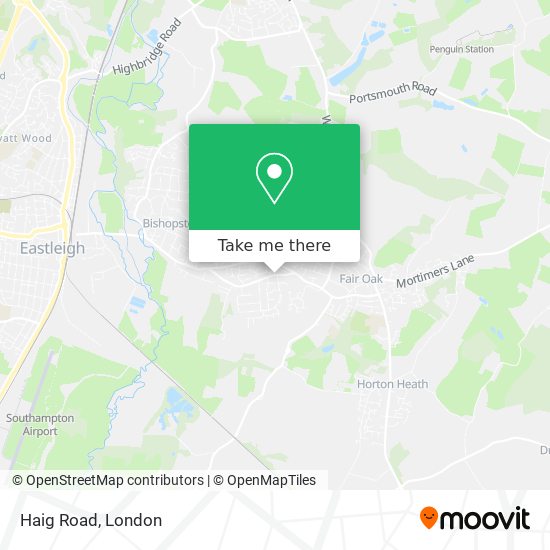 Haig Road map
