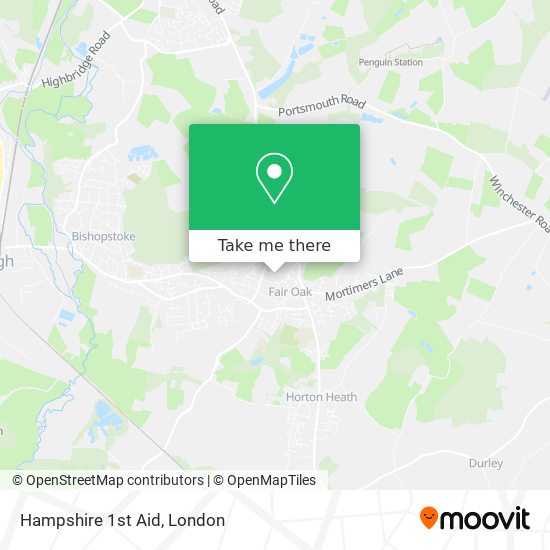 Hampshire 1st Aid map