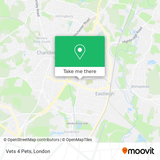 Vets 4 Pets map