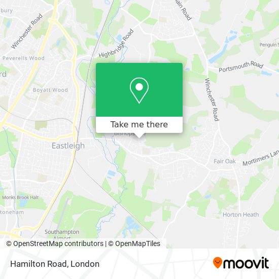 Hamilton Road map