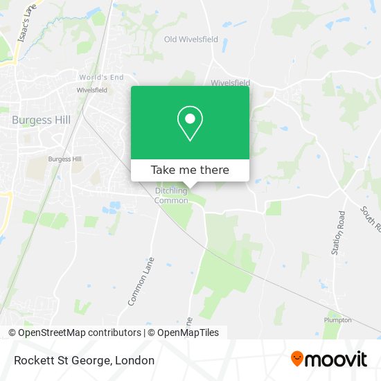 Rockett St George map
