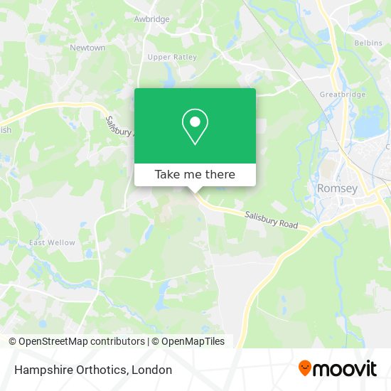 Hampshire Orthotics map