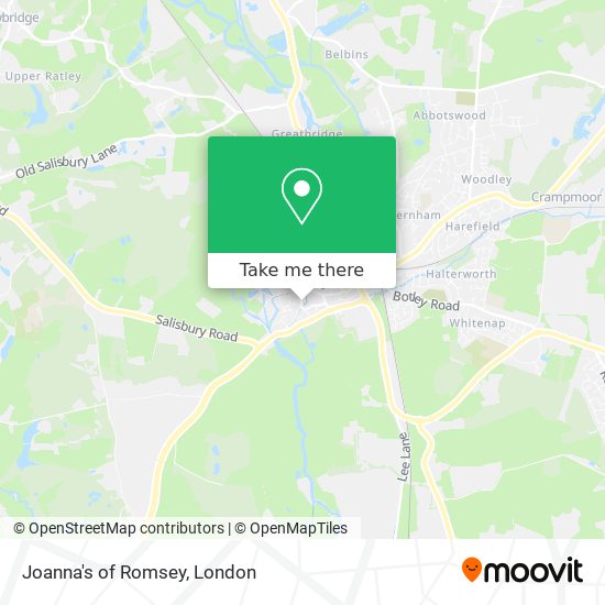 Joanna's of Romsey map