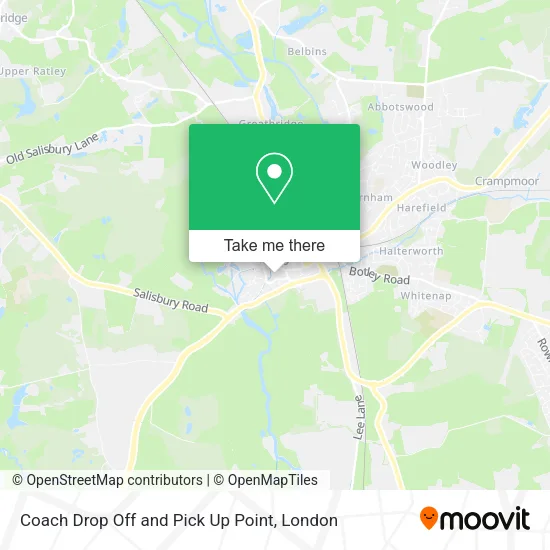 Coach Drop Off and Pick Up Point map
